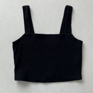 American Eagle Outfitters Black Sleeveless Crop Top